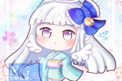 ミニ着物空琉透かし