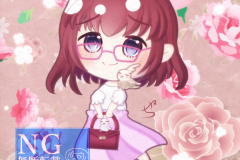 やちまやとピンク薔薇透かし