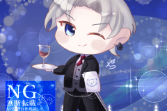 ワインを持つYさん