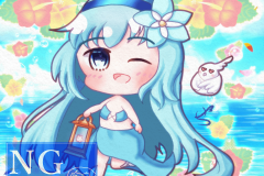 水着まとさんちびキャラ透かし