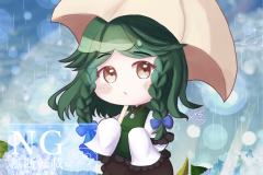 ６月雨の日涼華